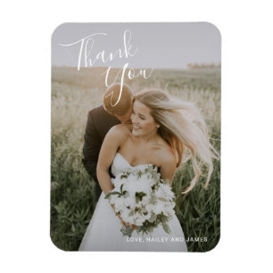 Magnet Flexible Mariage simple moderne photo élégant