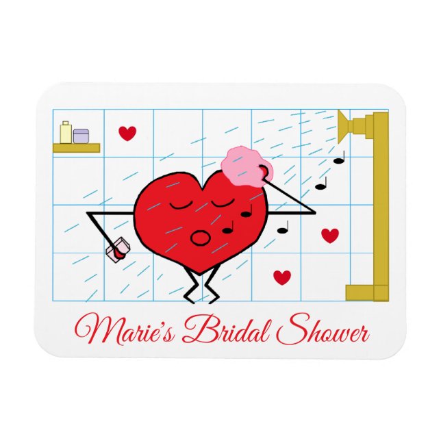 Magnet Flexible Mariage sous la douche d'amour (Horizontal)