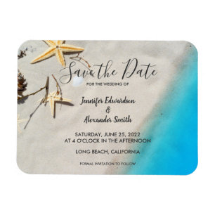Magnet Flexible Mariage tropical sur la plage de l'océan Enregistr