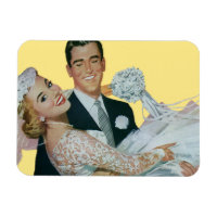 Mariage vintage Nouveaux mariés, Mariée heureuse e