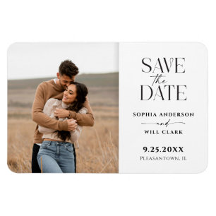 Magnet Flexible Mariage Whimsy moderne Enregistrer l'aimant Date
