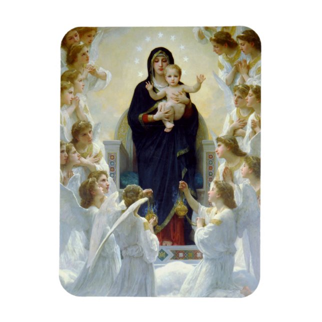 Magnet Flexible Marie avec les anges - Regina Angelorum (Vertical)