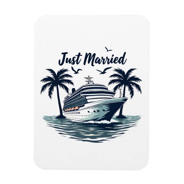 Magnet Flexible Mariés à bord Croisière Mariage d'été Mari Husband (Vertical)