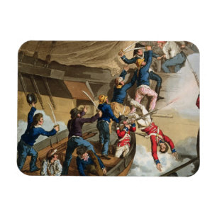 Magnet Flexible Marins britanniques embarquant un homme de guerre,
