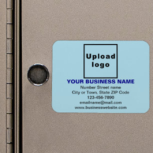 Magnet Flexible Marque d'affaires sur rectangle bleu clair Flexibl