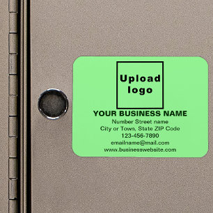 Magnet Flexible Marque d'affaires sur un rectangle vert clair flex
