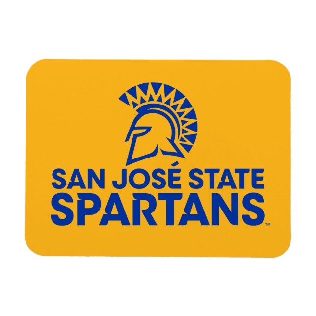 Magnet Flexible Marque de mot-symbole du logo de San Jose State Sp (Horizontal)