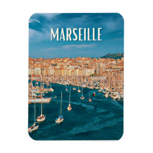 Magnet Flexible Marseille Photo Vintage 