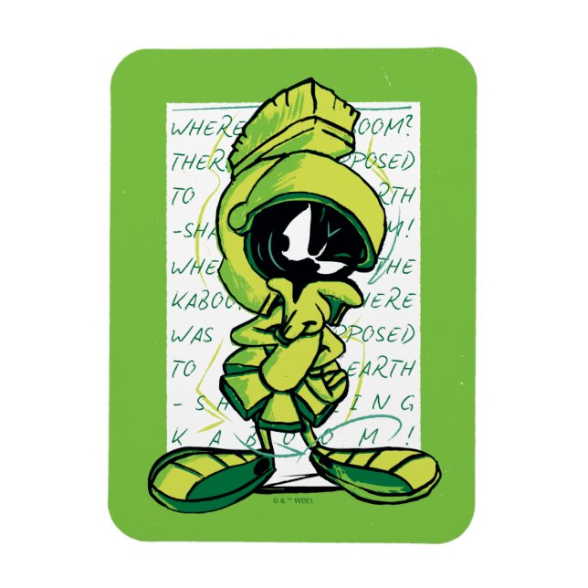 Magnet Flexible MARVIN THE MARTIAN™ - Croquis (Vertical)