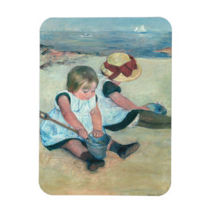 Magnet Flexible Mary Cassatt - Enfants jouant sur la plage