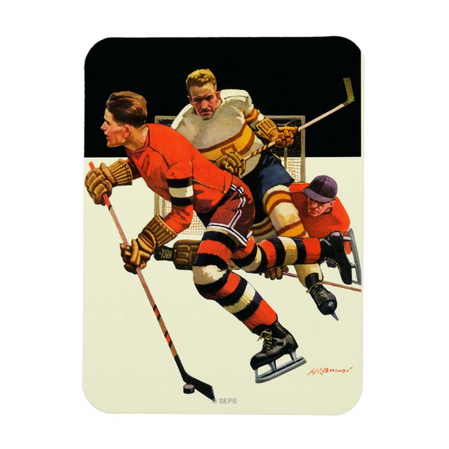 Magnet Flexible Match de hockey sur glace (Vertical)