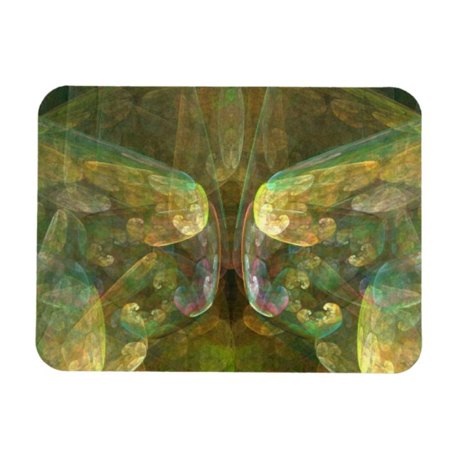 Magnet Flexible Matière cérébrale colorée Abstraite (Horizontal)