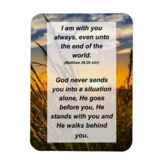 Magnet Flexible Matthew 28:20 Je suis toujours avec toi
