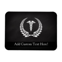 Medical Caduceus Laurel