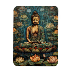 Magnet Flexible Méditer l'art du Bouddha Gautam