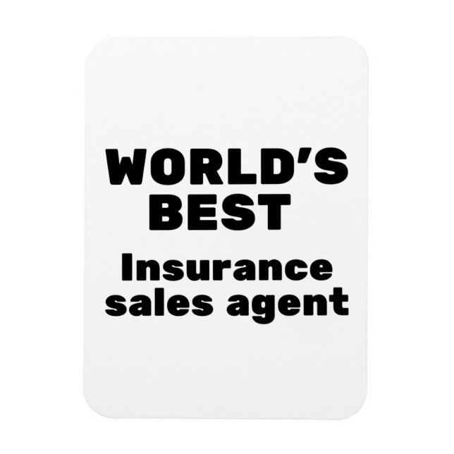 Magnet Flexible Meilleur agent commercial d'assurance au monde (Vertical)