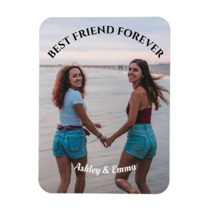 Magnet Flexible Meilleur nom et photo personnalisée pour les amis