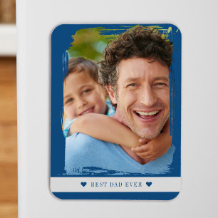 Magnet Flexible Meilleur papa jamais photo personnalisée