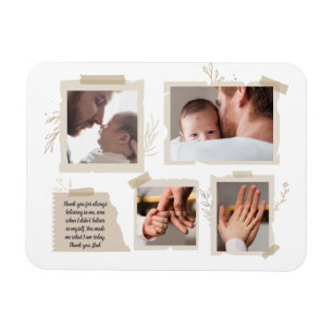 Magnet Flexible Meilleur papa Jamais, première fête des pères, jou