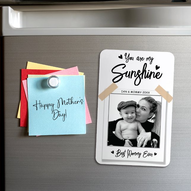 Magnet Flexible Meilleure Maman Jamais Photo Fête des Mères Cadeau (Créateur téléchargé)