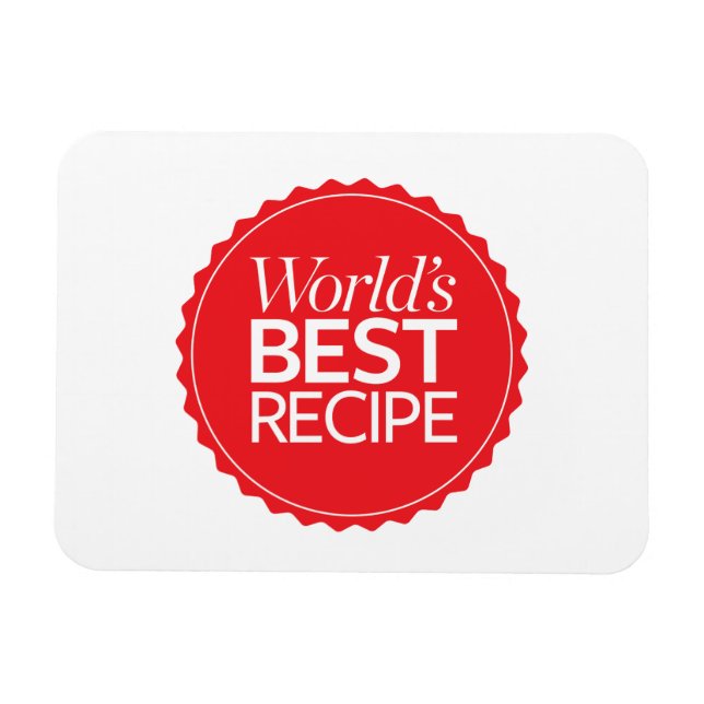 Magnet Flexible Meilleure recette du monde (Horizontal)
