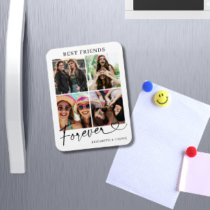 Magnet Flexible Meilleurs amis pour toujours Photomontage Script c