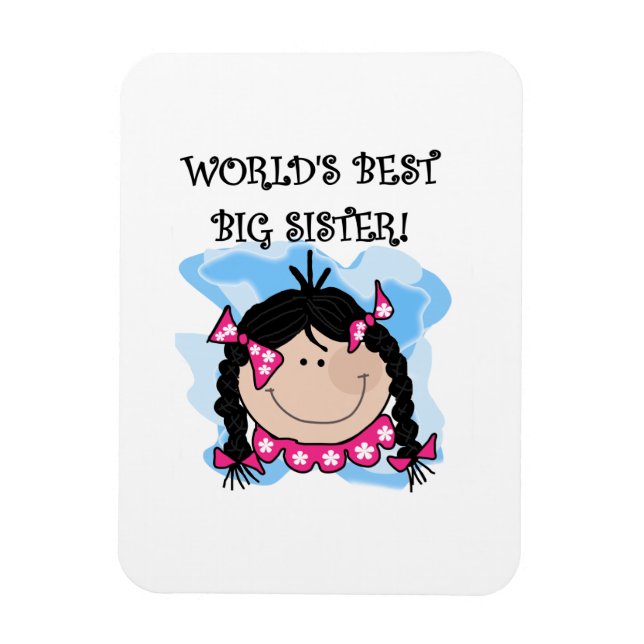 Magnet Flexible Meilleurs cadeaux de grandes soeurs au monde des c (Vertical)