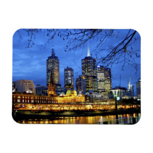 Magnet Flexible Melbourne, Australie. Une vue nocturne sur