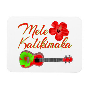 Magnet Flexible Mele Kalikimaka Ukulele