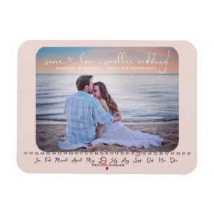 Magnet Flexible Même amour Mariage plus petit Enregistrer la date