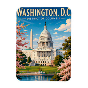 Magnet Flexible 🏛️ Mémoire de voyage à Washington DC Capitole