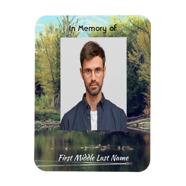 Magnet Flexible Memorial Keepsaké Lake Pond Park Canards (Vertical)