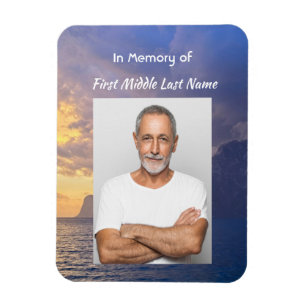 Magnet Flexible Memorial Keepsaké Sea Sky Cloud Island
