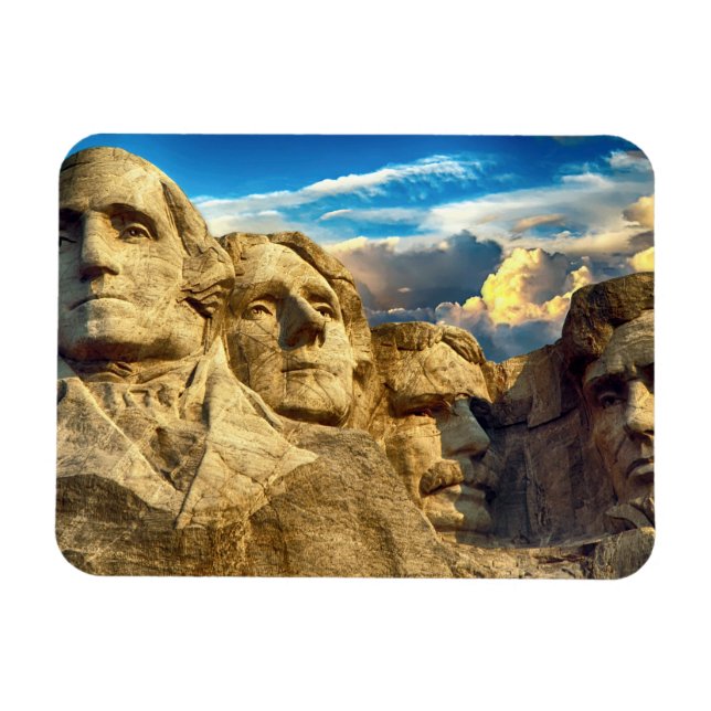 Magnet Flexible Mémorial présidentiel du Mont Rushmore (Horizontal)