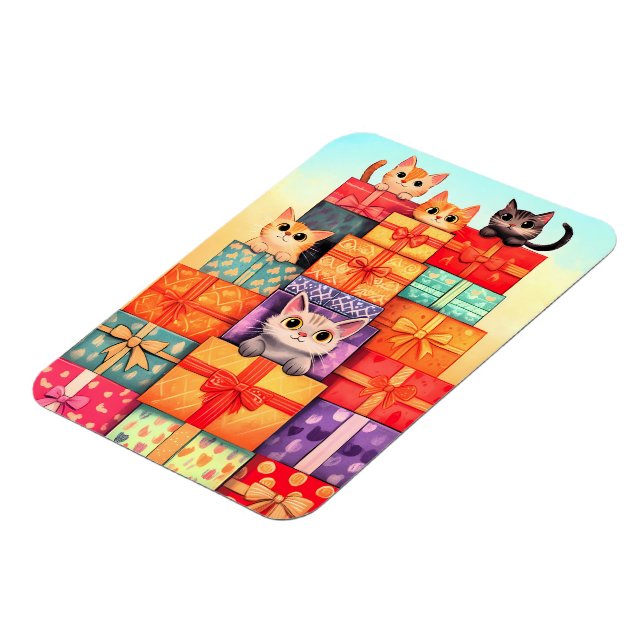 Magnet Flexible Meow Gift Birthday Tower (Côté Gauche)