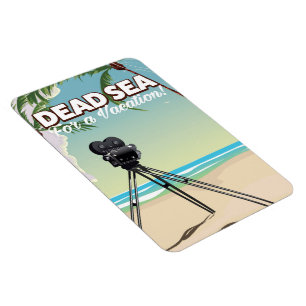 Magnet Flexible Mer Morte pour des vacances ! Affiche de voyage