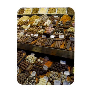 Magnet Flexible Mercat de Sant Josep, bonbons au chocolat assortis