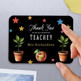 Magnet Flexible Merci enseignant Tableau craie Apple Personnalisé