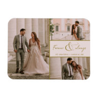 Merci Mariage photo en or rose pour toujours et to