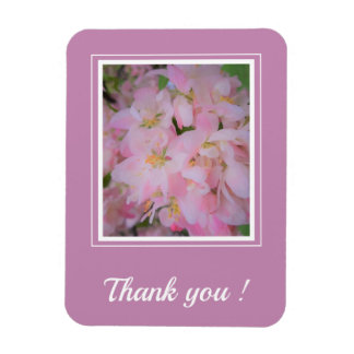 Magnet Flexible Merci photo de la fleur de cerisier