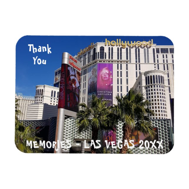 Magnet Flexible Merci | Souvenir de photo d'enterrement de vie de  (Horizontal)