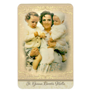 Magnet Flexible Mère de catholique de St Gianna Beretta Molla