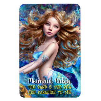 Magnet Flexible Mermaid Sea Goddess Nymph Siren Cruise Room Porte
