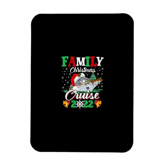 Magnet Flexible Merry Cruisemas Famille Croisière de Noël 2022 Drô (Vertical)