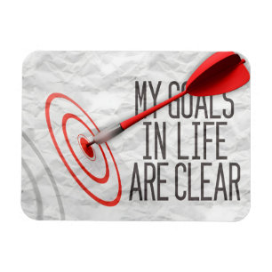 Magnet Flexible "Mes objectifs sont clairs" Motivation Affirmation