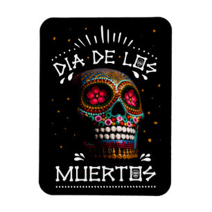 Magnet Flexible Mexican Dia of the Dead Skeleton Art Death Art