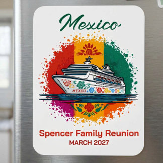 Magnet Flexible Mexico Cruise Ship Stateroom Marker