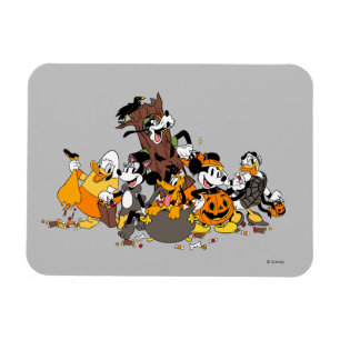 Magnet Flexible Mickey and Friends Dressed up for Halloween