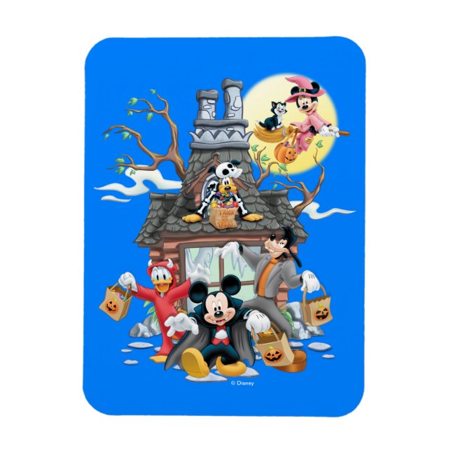 Magnet Flexible Mickey et les amis Haunted House (Vertical)