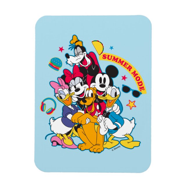 Magnet Flexible Mickey & Friends | Mode été amusant (Vertical)